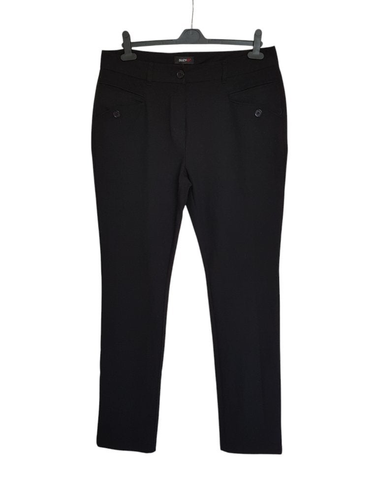 Prachtige zwarte SUZY-Q broek draagmaat 44., Verzenden, Zwart, Maat 42/44 (L), Suzy-Q