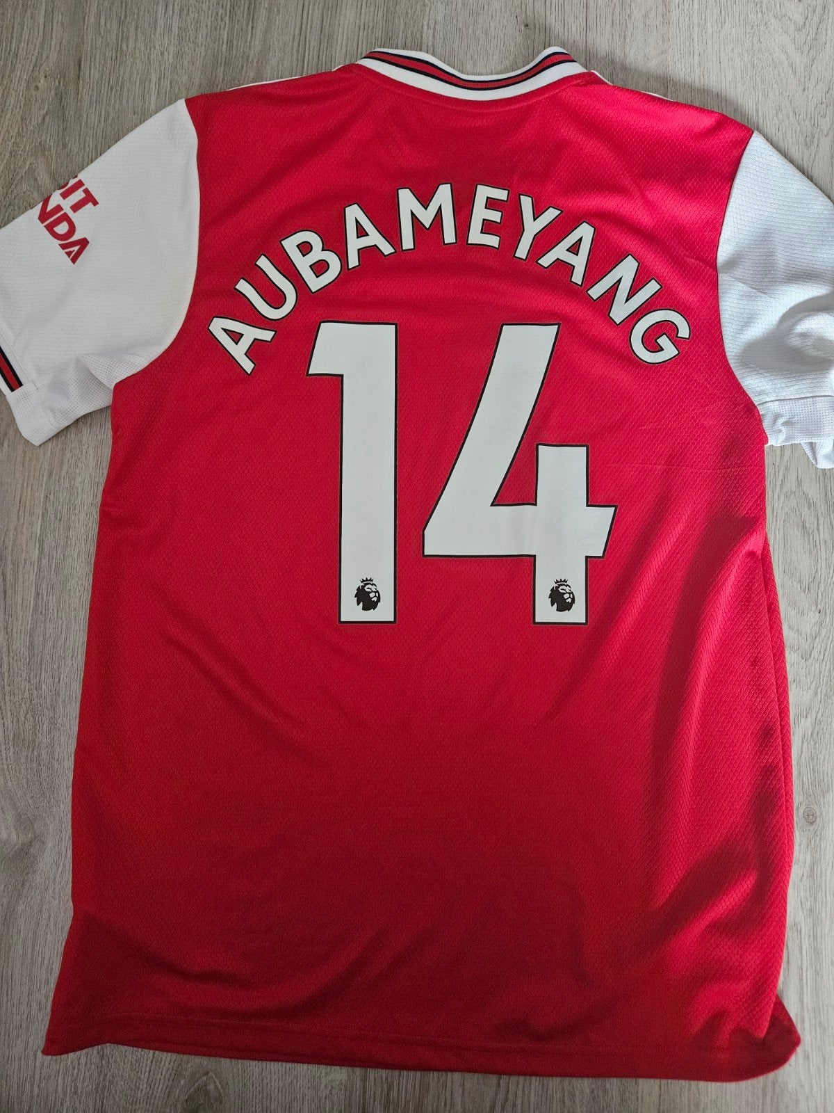 Arsenal Thuisshirt 2019/2020 Aubameyang #14 Maat M, Maat M, Verzenden, Zo goed als nieuw, Shirt