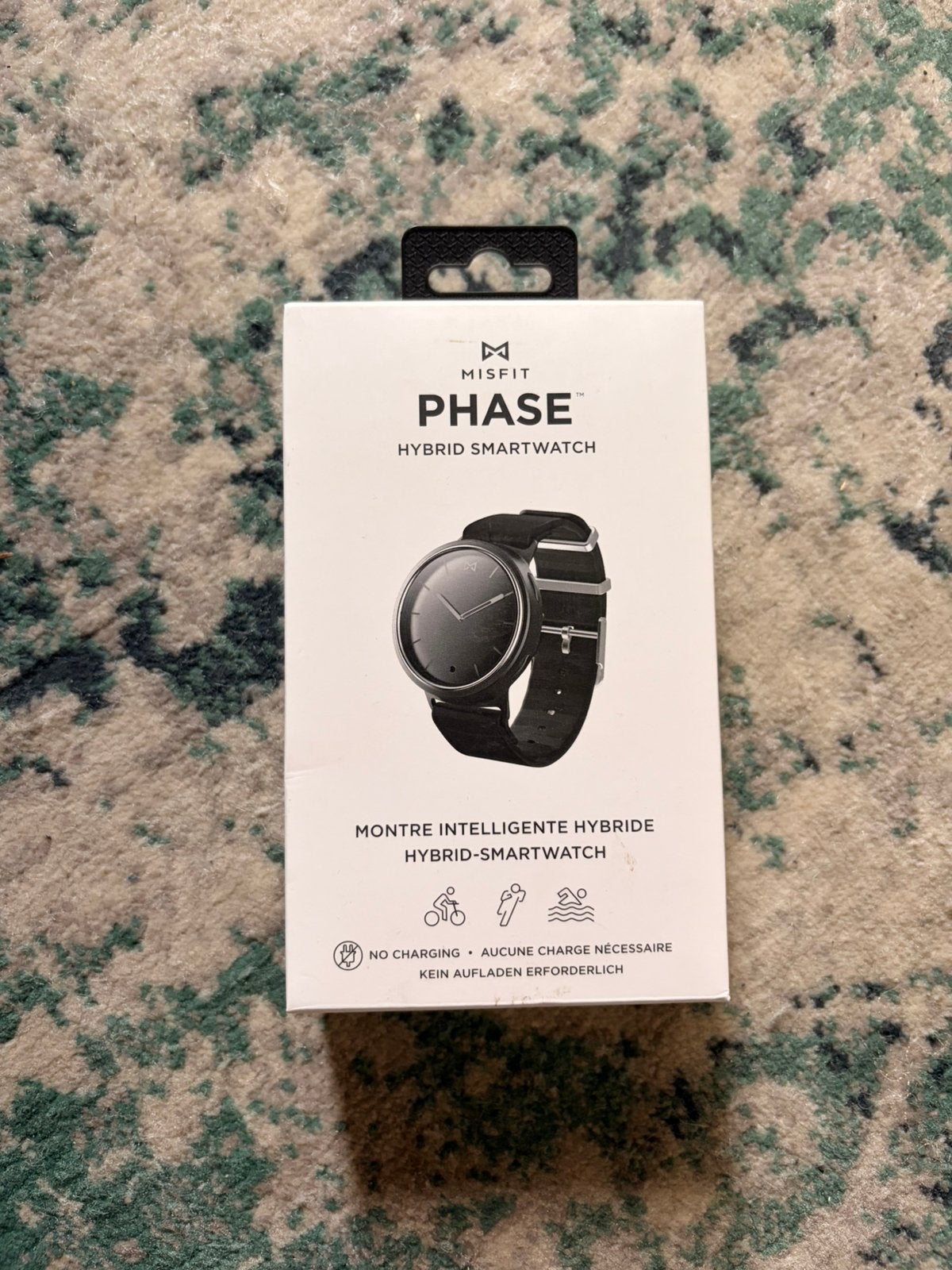 Misfit Phase hybrid smartwatch, Ophalen, Zo goed als nieuw, Zwart, Android