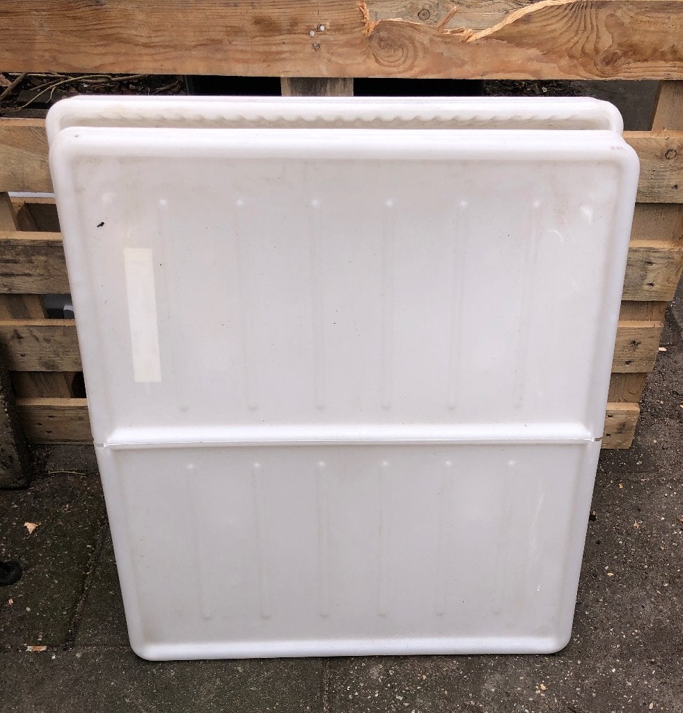 4 keer Ikea opbergbak met deksel 80 bij 70 cm, Ophalen, Gebruikt, Doos, Minder dan 35 cm