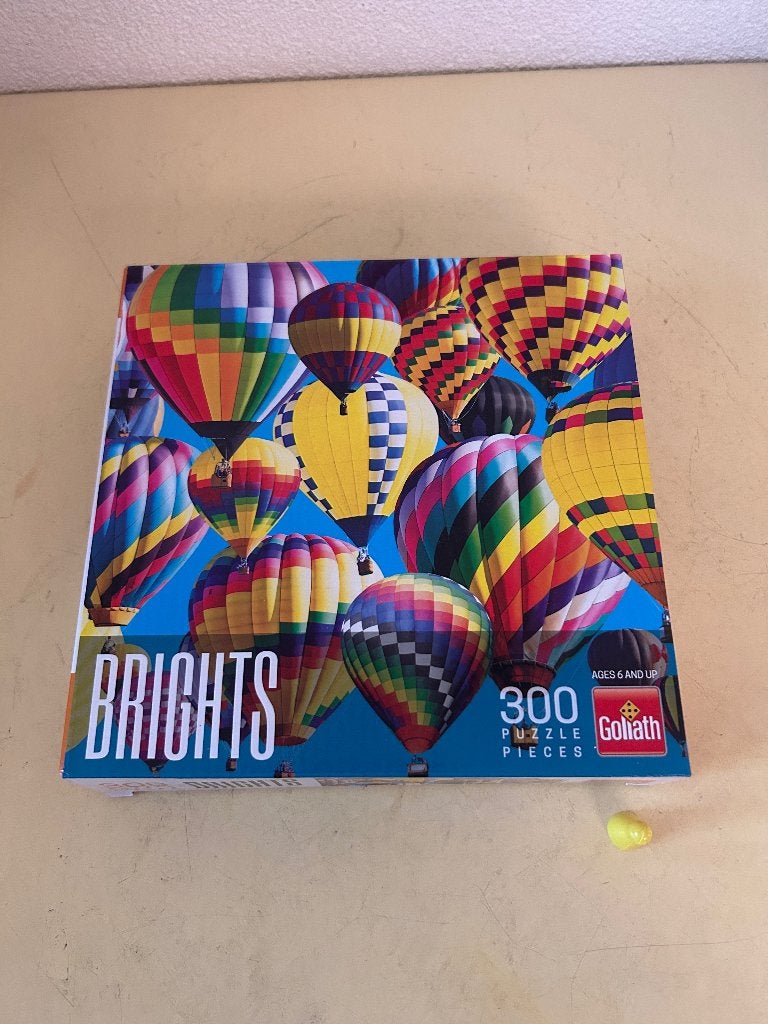 Goliath Brights legpuzzel Luchtballonnen 300, Ophalen of Verzenden, Minder dan 500 stukjes, Zo goed als nieuw, Legpuzzel