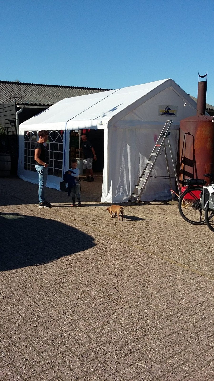 Partytent 6x4, Ophalen, Gebruikt, Partytent, 2 meter of meer
