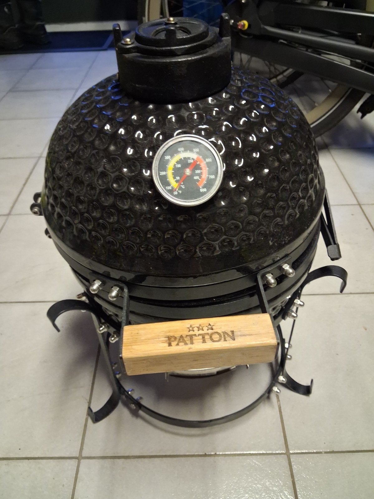 Patton Kamado BBQ - Compact 13 inch, Ophalen, Gebruikt, Patton, Met accessoires