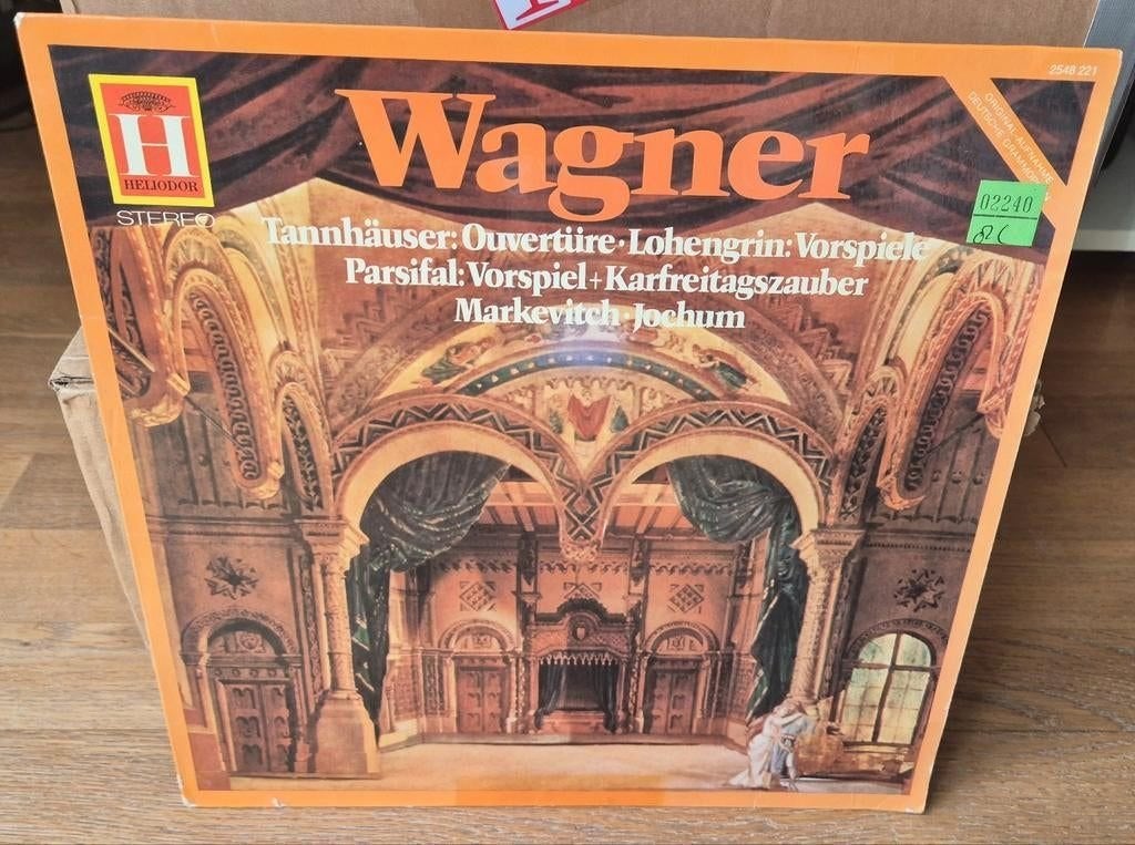 LP Wagner - Tannhäuser - Lohengrin - Parsifal ..., Opera of Operette, Ophalen of Verzenden, Zo goed als nieuw, Romantiek