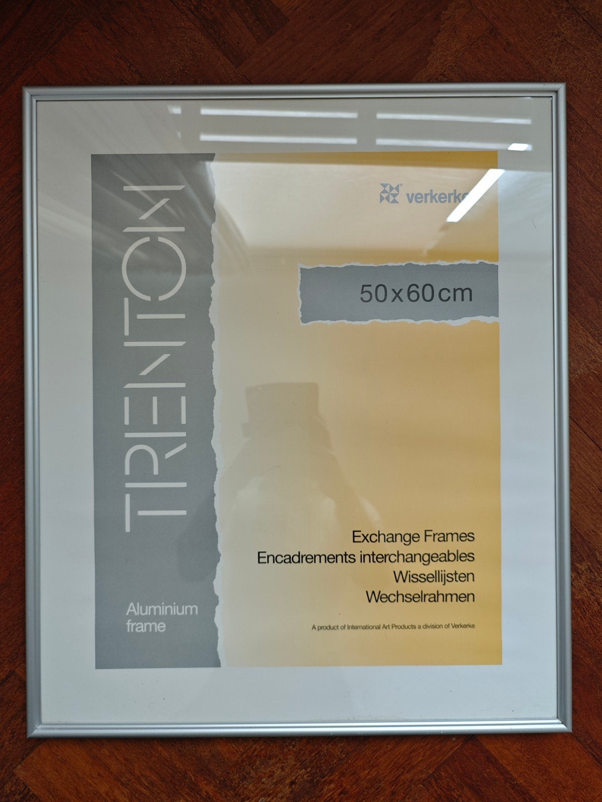 Verkerke wissellijst 50x60 cm, Ophalen, Gebruikt, Zilver, Met glas