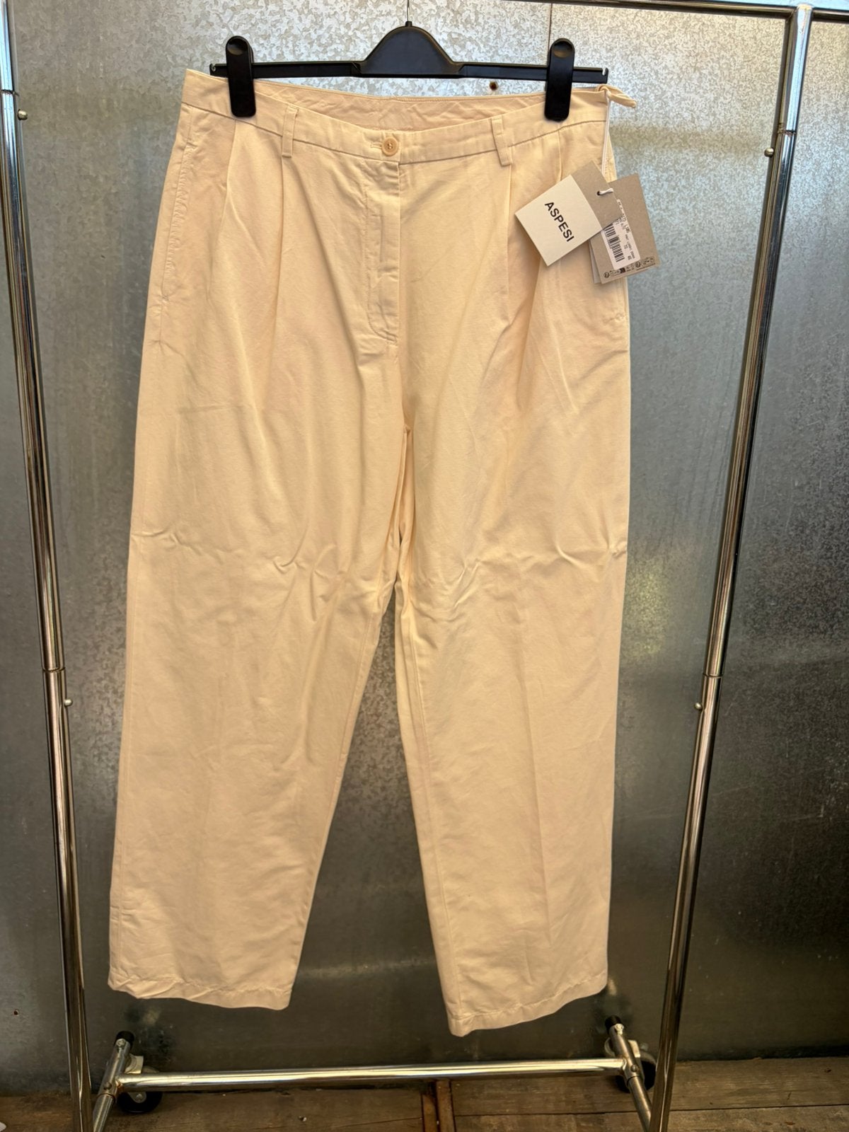 Aspesi pantalon broek it 46 XL €320 linnen, Kleding | Dames, Zwart, Maat 46/48 (XL) of groter, Ophalen of Verzenden, Zo goed als nieuw