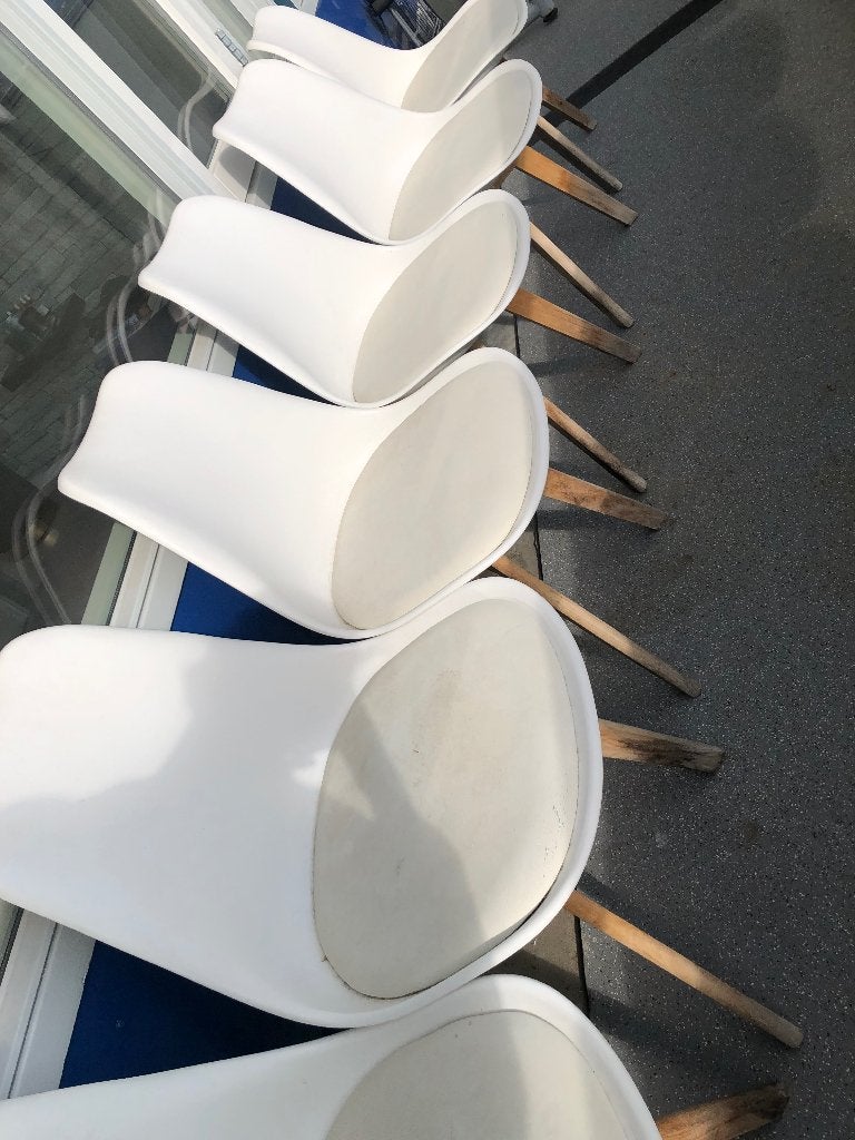 Stoelen, Ophalen, Gebruikt, Wit, Vijf, Zes of meer stoelen