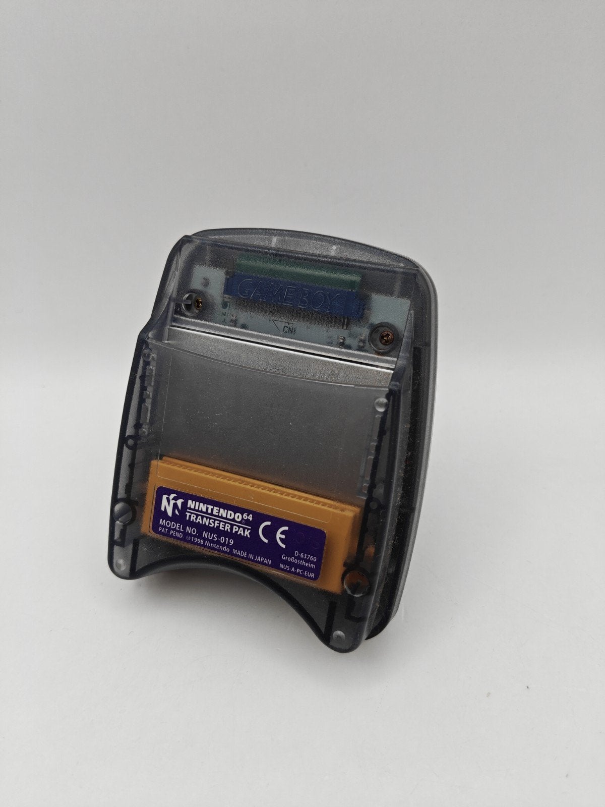 N64 Transfer Pak, Nintendo, Gebruikt, Info@nintendo.de, Nintendo of Europe GmbH, Goldsteinstrasse 235, 60528 Frankfurt am Main, Duitsland