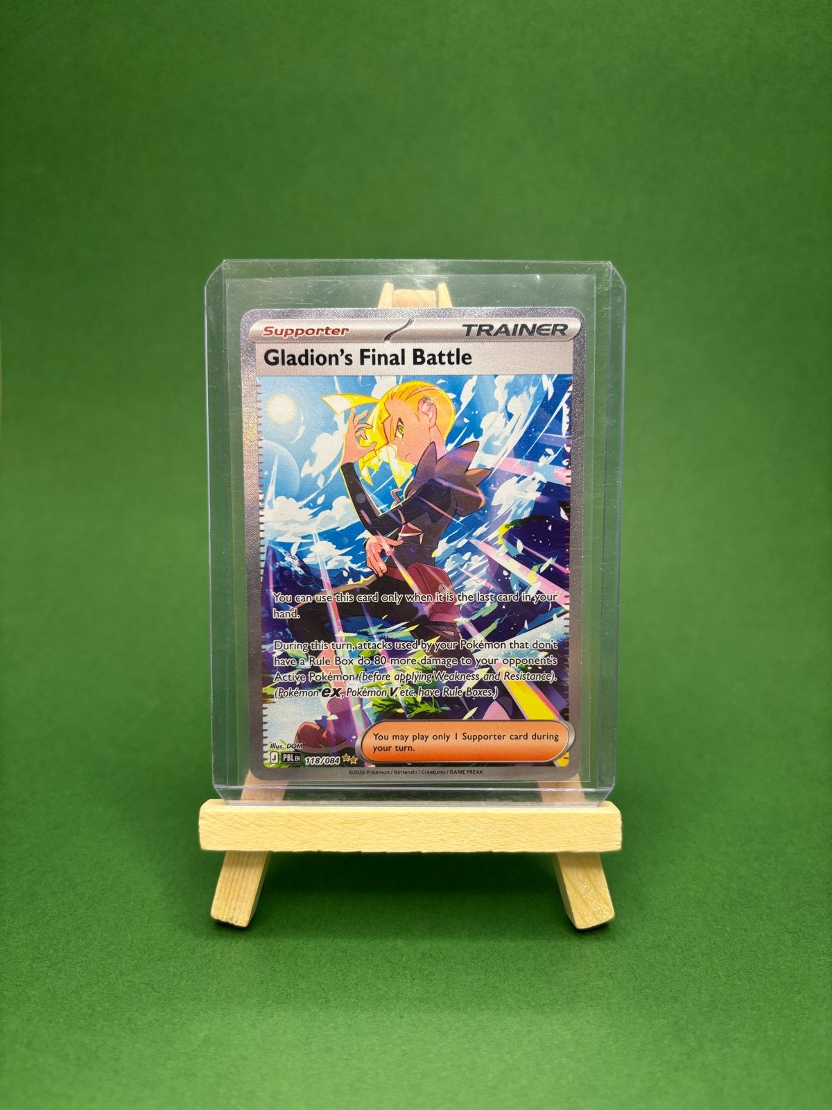 Gladion's Final Battle 118/084 Pitch Black Pokémon Kaart, Ophalen of Verzenden, Zo goed als nieuw, Losse kaart, Foil