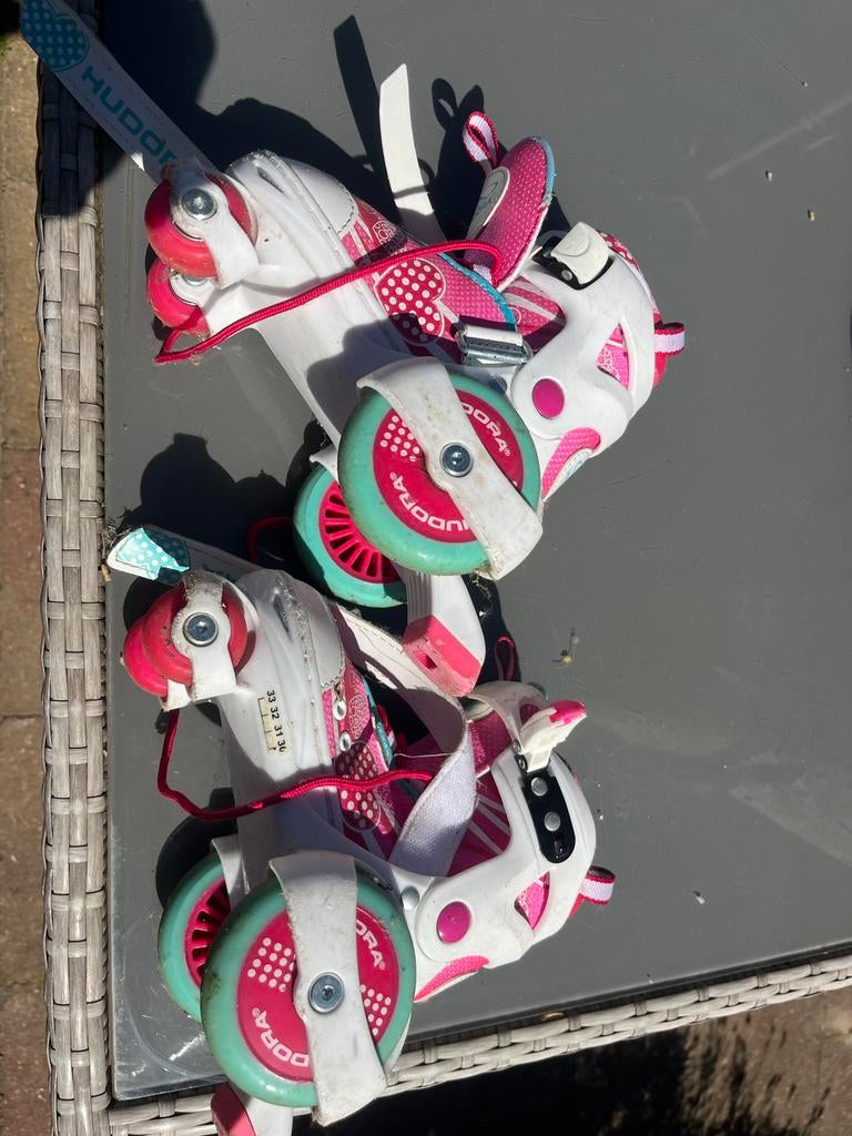 Hudora rolschaatsen verstelbaar maat 30-33, Ophalen of Verzenden, Verstelbaar, Gebruikt, Kinderen