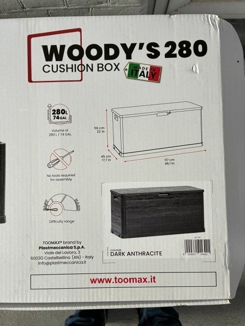 Nieuwe kussenbox voor op balkon of terras, Ophalen of Verzenden, Nieuw