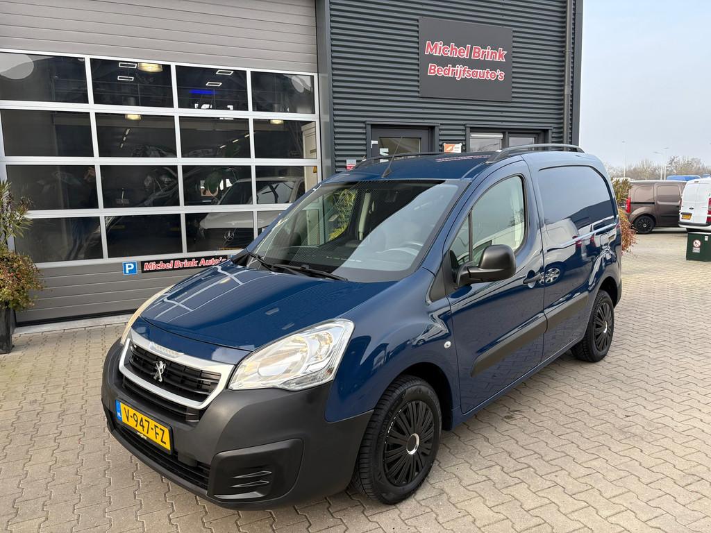 Peugeot Partner 122 1.6 BlueHDi Marge Auto Euro 6, Auto's, Bestelauto's, Voorwielaandrijving, Gebruikt, 4 cilinders, Blauw