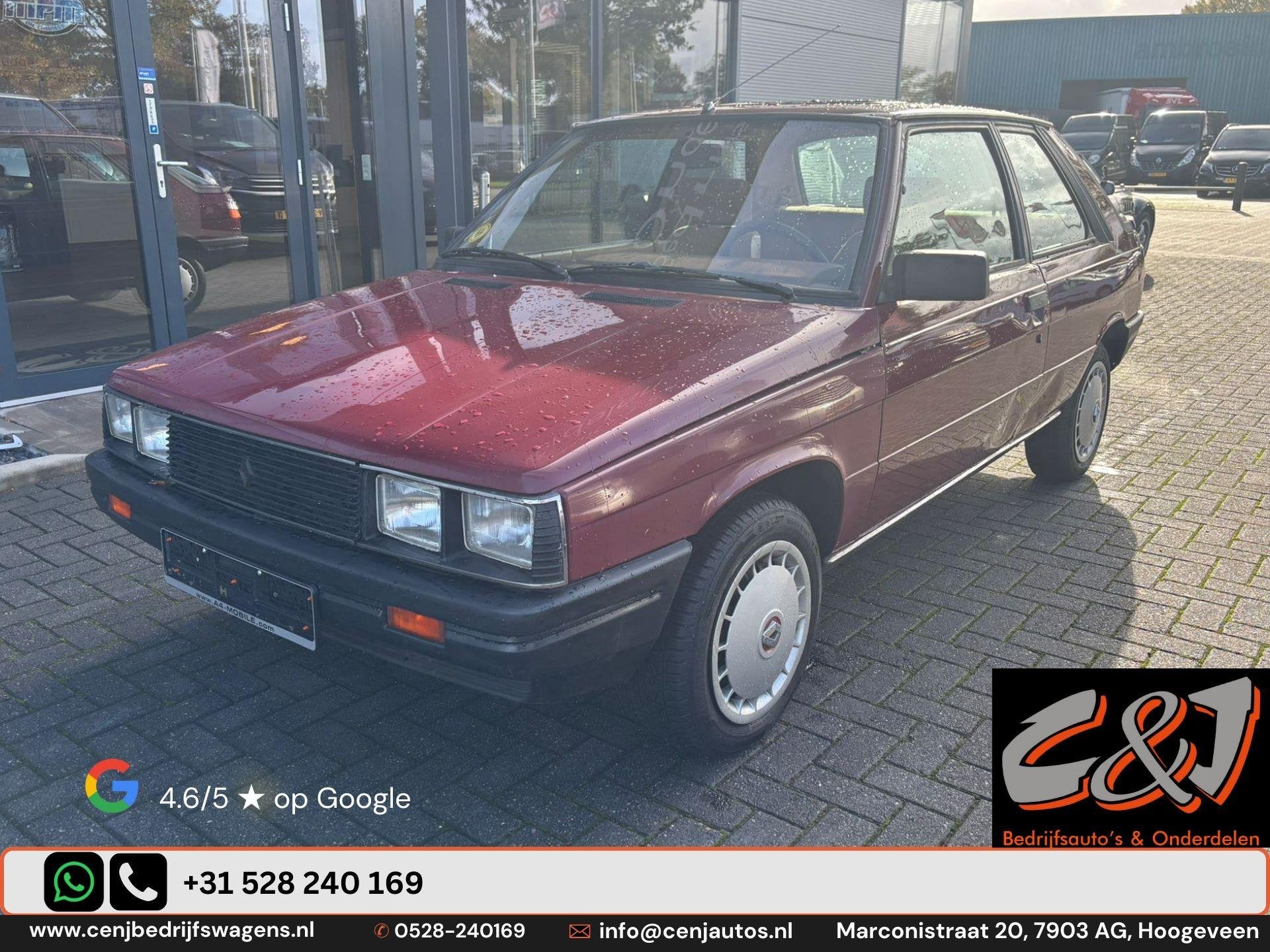 Renault 11 Renault 11 B/C 37 3 deurs hatchback UNIEKE KILOME, Voorwielaandrijving, Stof, Origineel Nederlands, Bedrijf