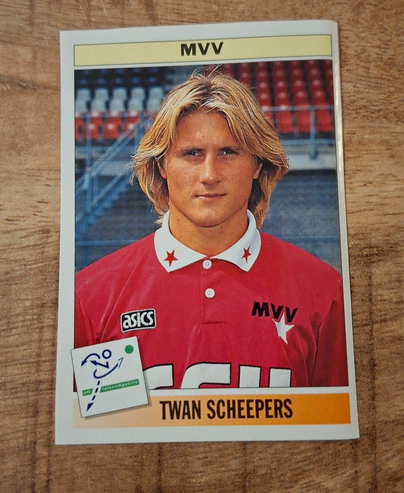 Panini Voetbal 1995 MVV Twan Scheepers nr. 241, Ophalen of Verzenden, Zo goed als nieuw, Overige binnenlandse clubs, Poster, Plaatje of Sticker