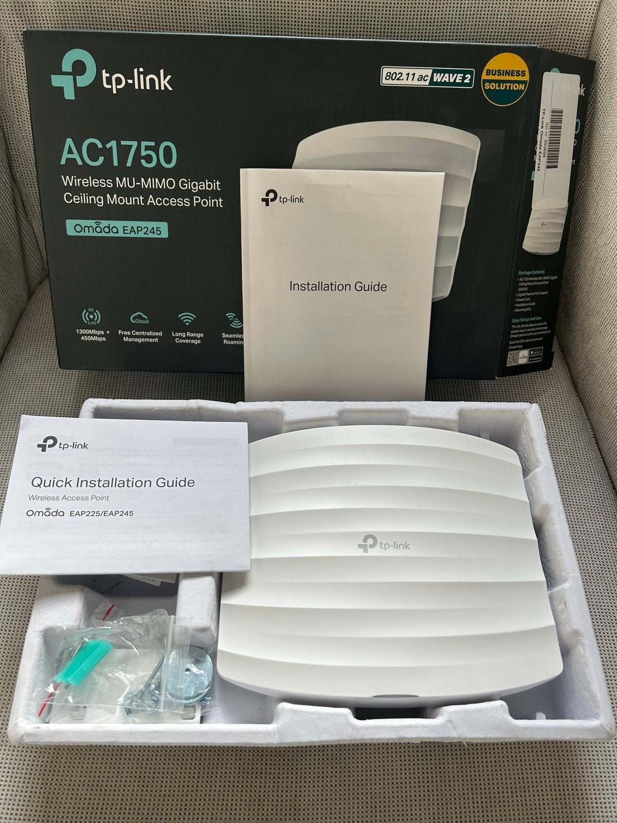 TP-Link Omada EAP245 AC1750 Wireless Access Point, Computers en Software, Routers en Modems, Ophalen, Zo goed als nieuw, Router