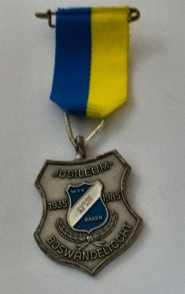 Wandelmedaille Baarn Jubileum Boswandeling 1985, Ophalen of Verzenden, Overige materialen, Nederland