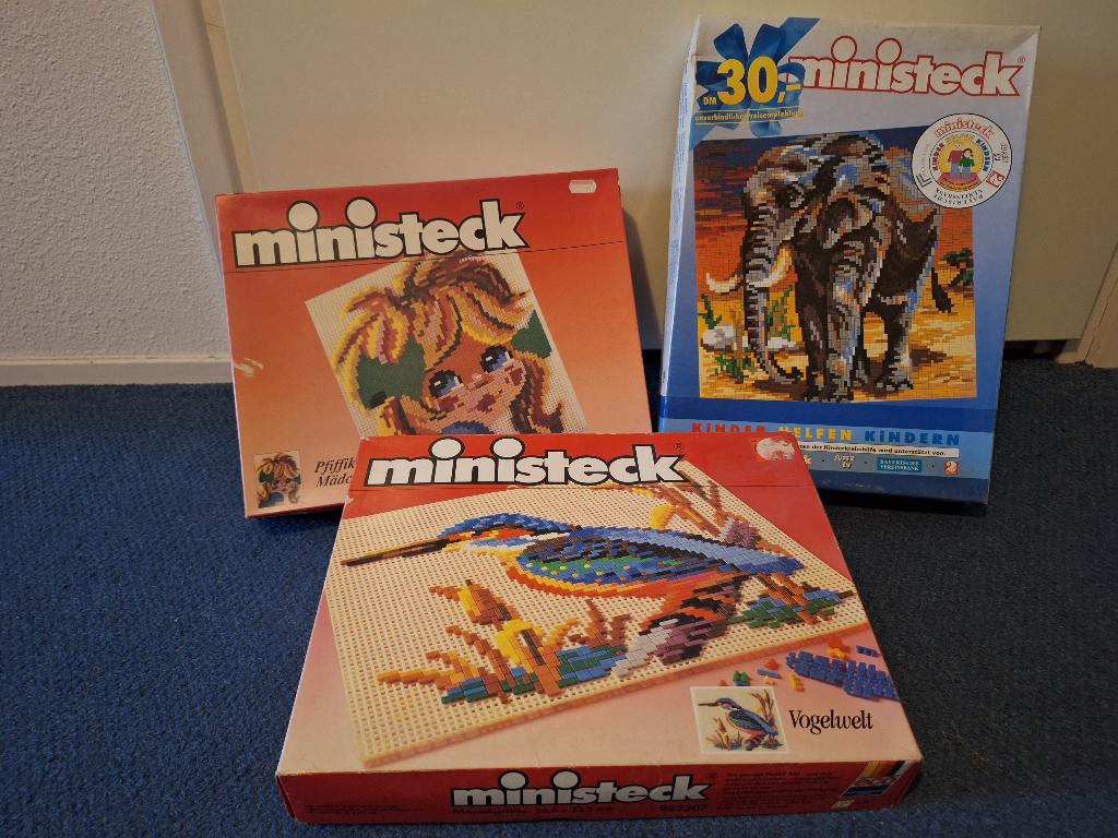 Originele Ministeck-sets in 3 in 1 verkoop, Ophalen of Verzenden, Gebruikt, Box-set