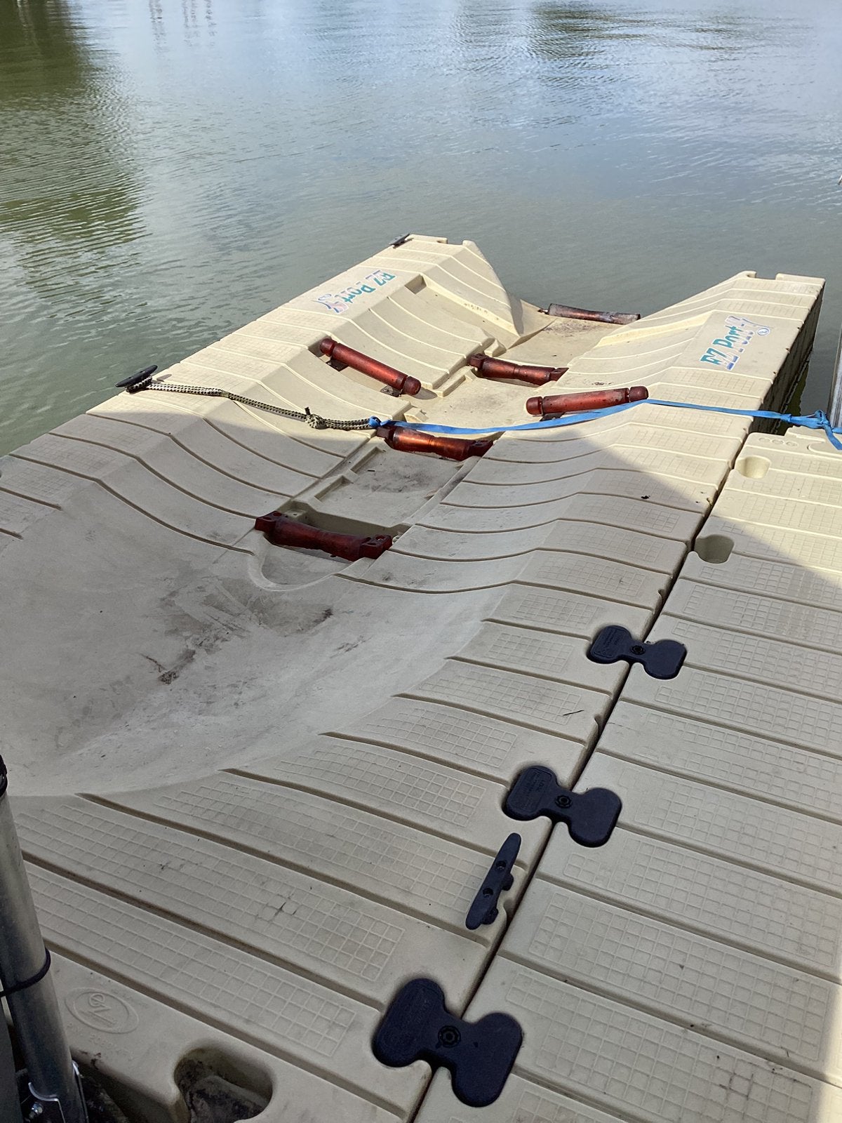 EZ port dock drijvend 2x4 opvaardock, Watersport en Boten, Ophalen, Gebruikt, Diesel, Minder dan 70 pk