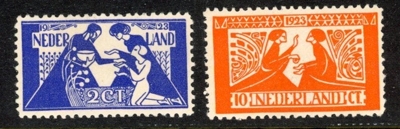 Tooropzegels, NVPH 134-135, ongebruikt, Postzegels en Munten, Ophalen of Verzenden, T/m 1940, Postfris