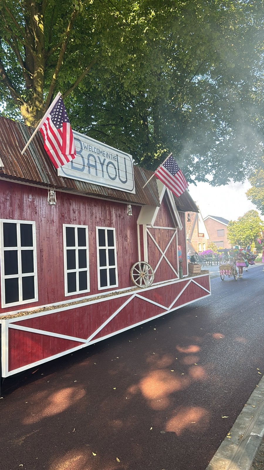 Te koop: Praalwagen in Amerikaanse bayoo-schuurstijl, Ophalen, Zo goed als nieuw, Overige typen