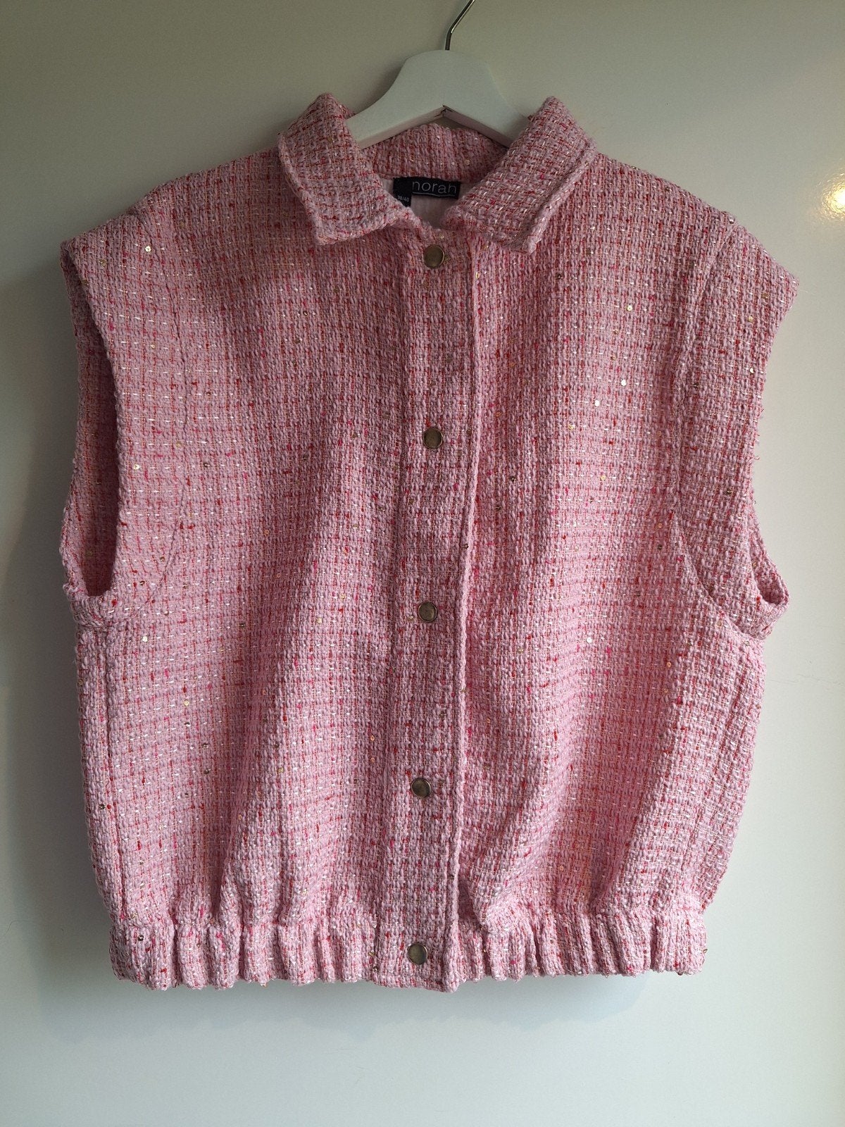 Norah roze gilet mt 38 40, Maat 38/40 (M), Ophalen of Verzenden, Zo goed als nieuw, Norah