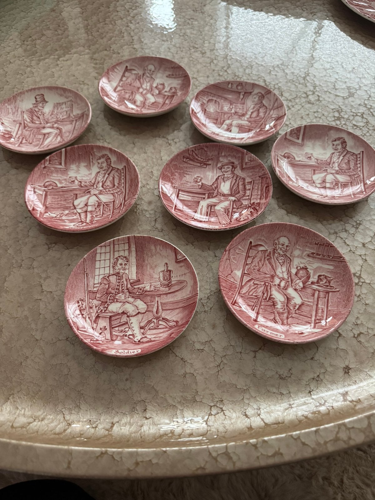 Enoch Wedgwood 8 engelse schaaltjes, Ophalen of Verzenden