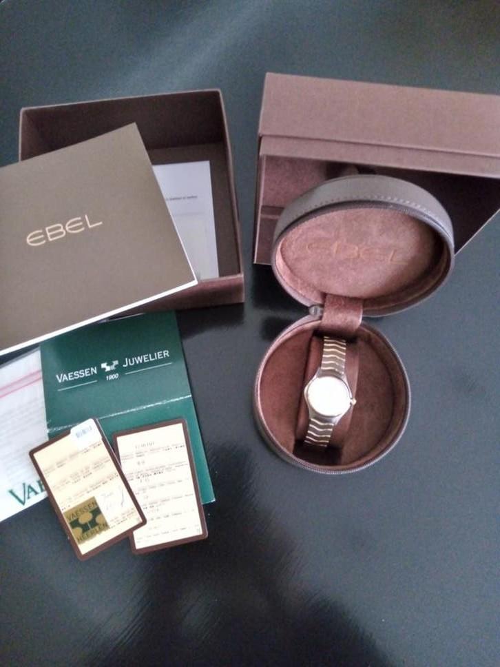 Ebel Wave lady 8 goud/staal full set, Staal, Zo goed als nieuw, Goud, Ophalen