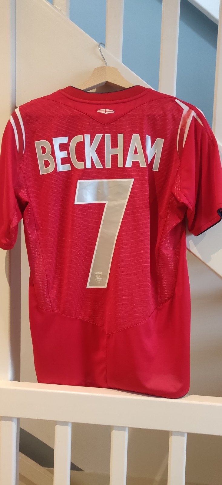 Engeland shirt - David Beckham - maat S, Sport en Fitness, Maat S, Ophalen of Verzenden, Gebruikt, Shirt