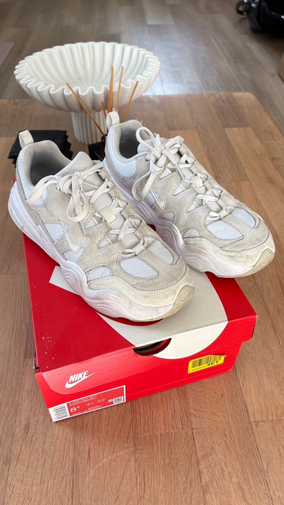 Nike Tech Hera, Wit, Ophalen of Verzenden, Sneakers of Gympen, Zo goed als nieuw