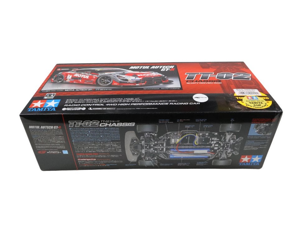 Tamiya 1/10 RC MOTUL AUTECH GT-R (TT-02) brushless, Elektro, Nieuw, Ophalen of Verzenden, Schaal 1:10