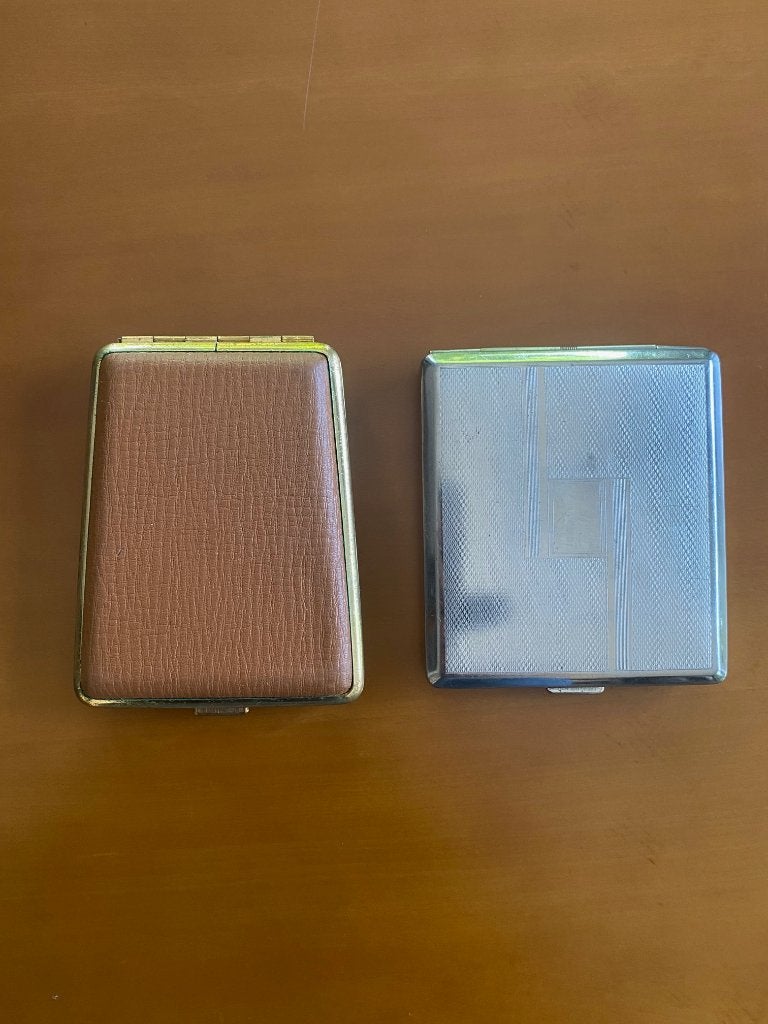 2 vintage sigarettenkokers jaren 1960, Verzamelen, Rookartikelen, Aanstekers en Luciferdoosjes, Ophalen of Verzenden, Gebruikt