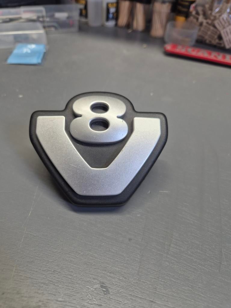Scania V8 logo, Ophalen of Verzenden