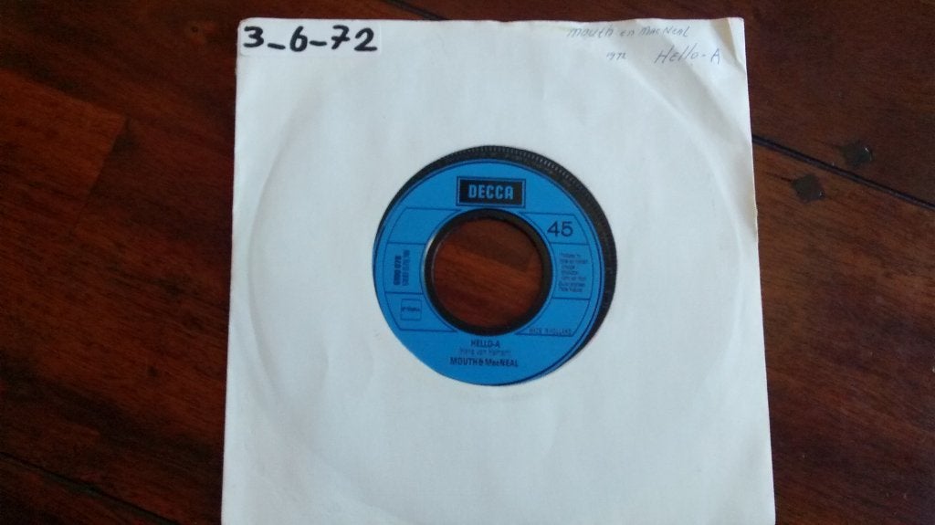 Single - Mouth & MacNeal - Hello-a, Single, Ophalen of Verzenden, Pop, 1970 - 1979