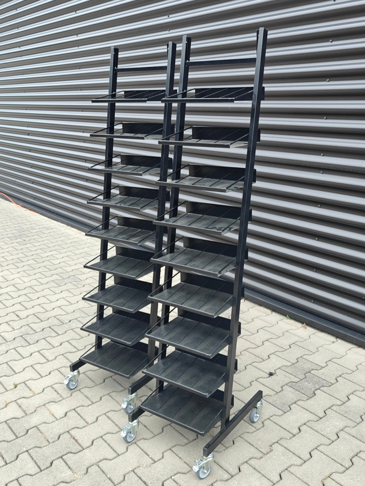 Stelling Winkel Display met Wielen - 50x43x178cm, Ophalen, Gebruikt