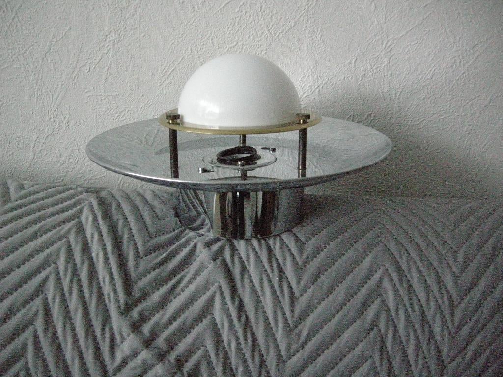 Plafondlamp wandlamp space age UFO Ikea - zgan, Huis en Inrichting, Lampen | Plafondlampen, Ophalen, Zo goed als nieuw, Metaal