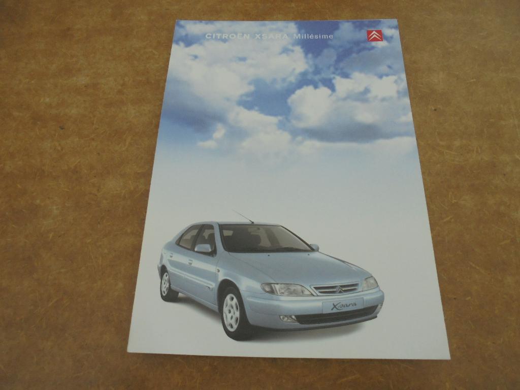 brochure Citroen Xsara Millésime modellen 2000, Ophalen of Verzenden, Nieuw, Citroën