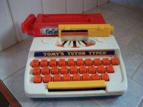 Tomy's Tutor Typer / 1977 / Hong Kong en vintage speel tv, Ophalen of Verzenden, Zo goed als nieuw