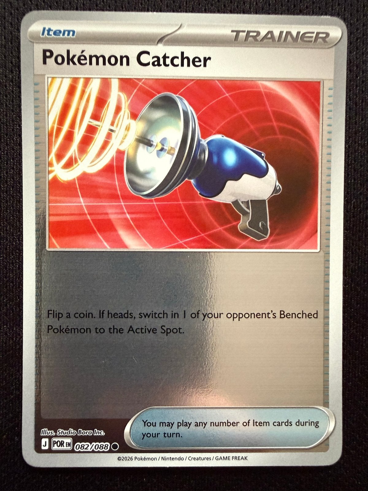 Pokémon Catcher holo Kaart 082/088 - Zo goed als nieuw, Ophalen of Verzenden, Zo goed als nieuw, Losse kaart