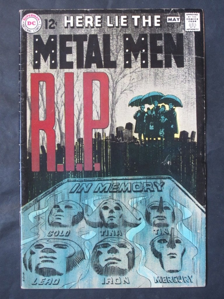 Metal Men (1963 serie) #37 DC 1969 First Dr. Pygmalion, Amerika, Verzenden, Gelezen, Eén comic