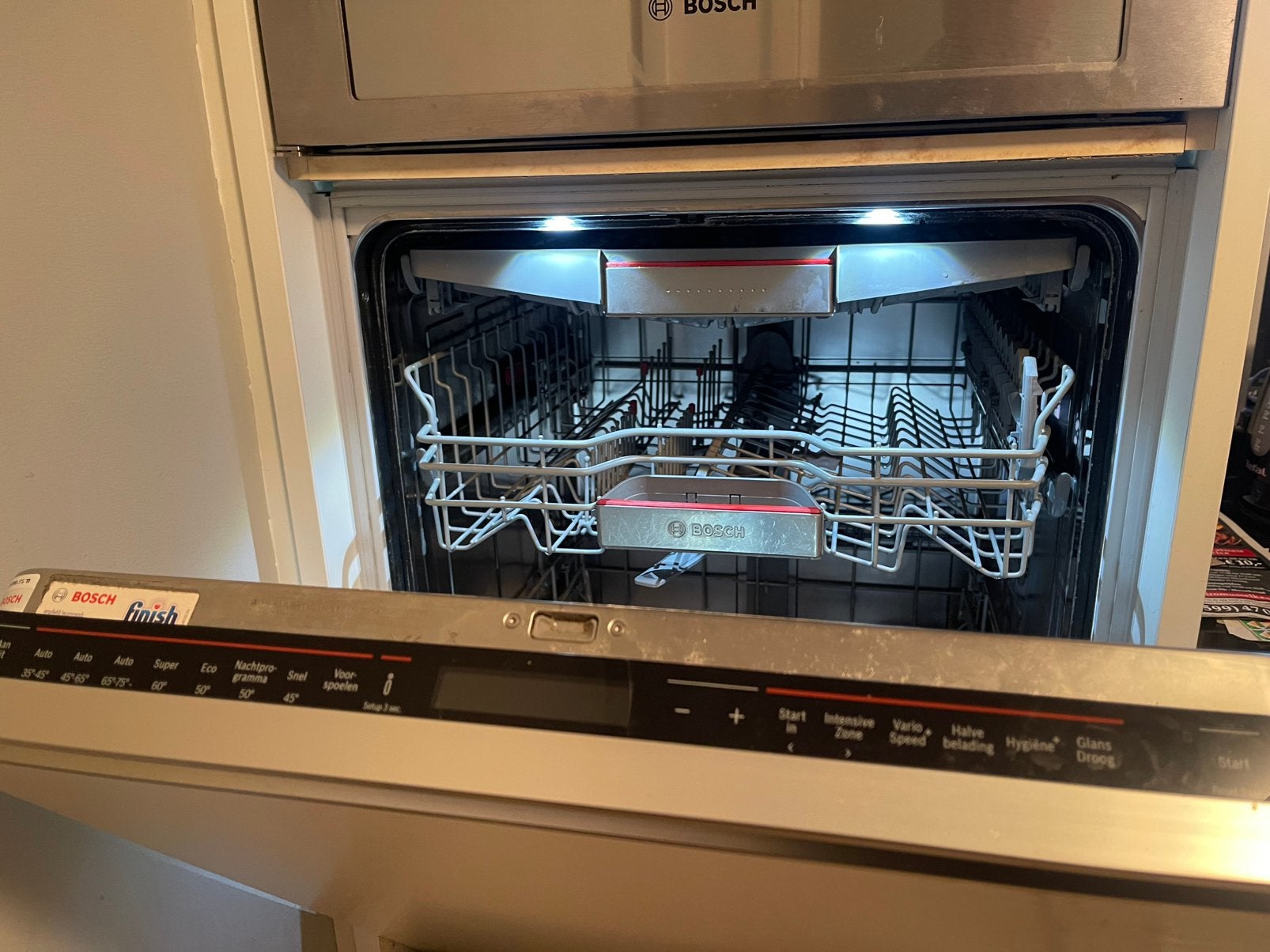 Bosch - Vaatwasser - Inbouw - Melding E15, Witgoed en Apparatuur, Ophalen, Gebruikt, Eco programma, 18 tot 22 liter