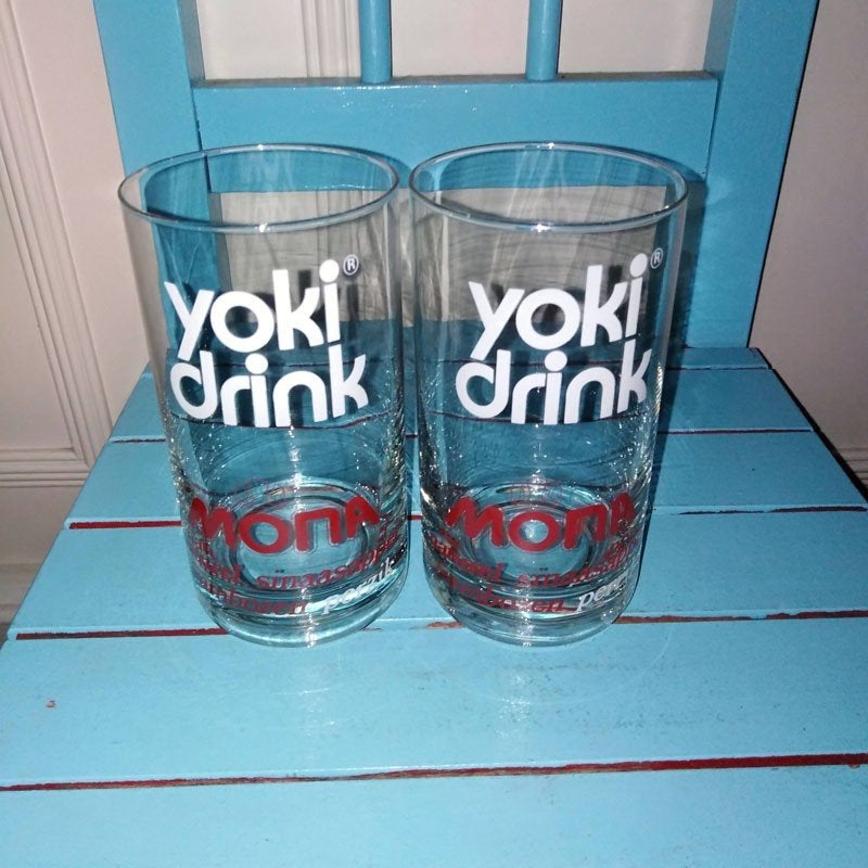 Yoki drink glazen 2 stuks, Ophalen, Glas of Glazen, Overige stijlen, Glas