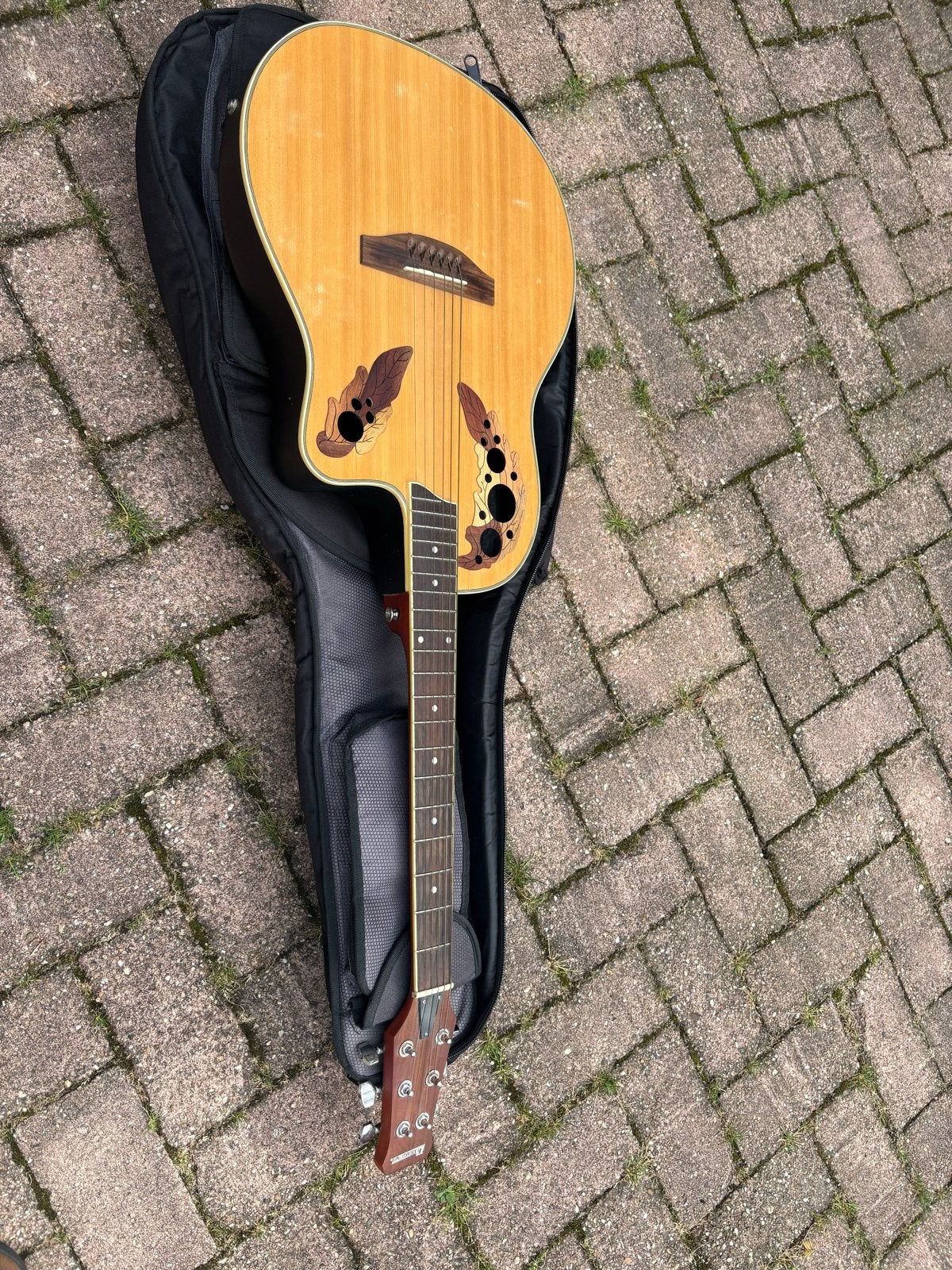 Westerngitaar met element en gigbag, Muziek en Instrumenten, Ophalen of Verzenden, Gebruikt, Western- of Steelstringgitaar, Met (piezo-)element