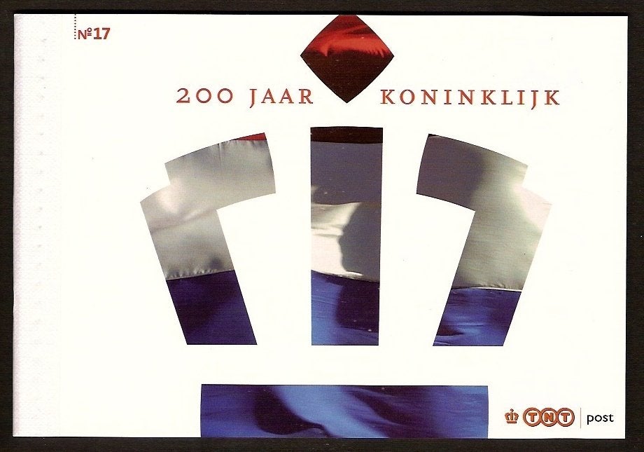 Nederland Prestigeboekje 17 postfris 200 jaar koninkrijk, Postzegels en Munten, Ophalen of Verzenden, Na 1940, Postfris