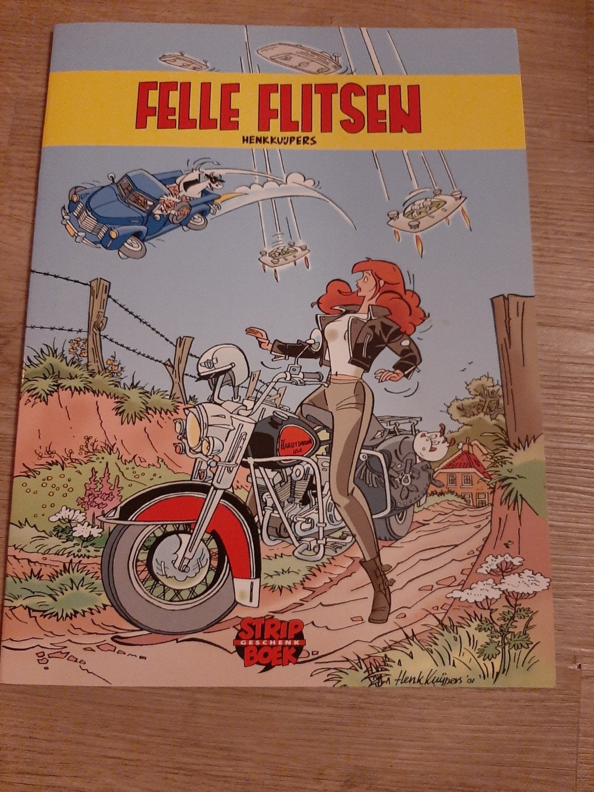 Felle Flitsen - Henk Kuijpers - Stripboek, Boeken, Eén stripboek, Ophalen of Verzenden, Gelezen, Henk Kuijpers