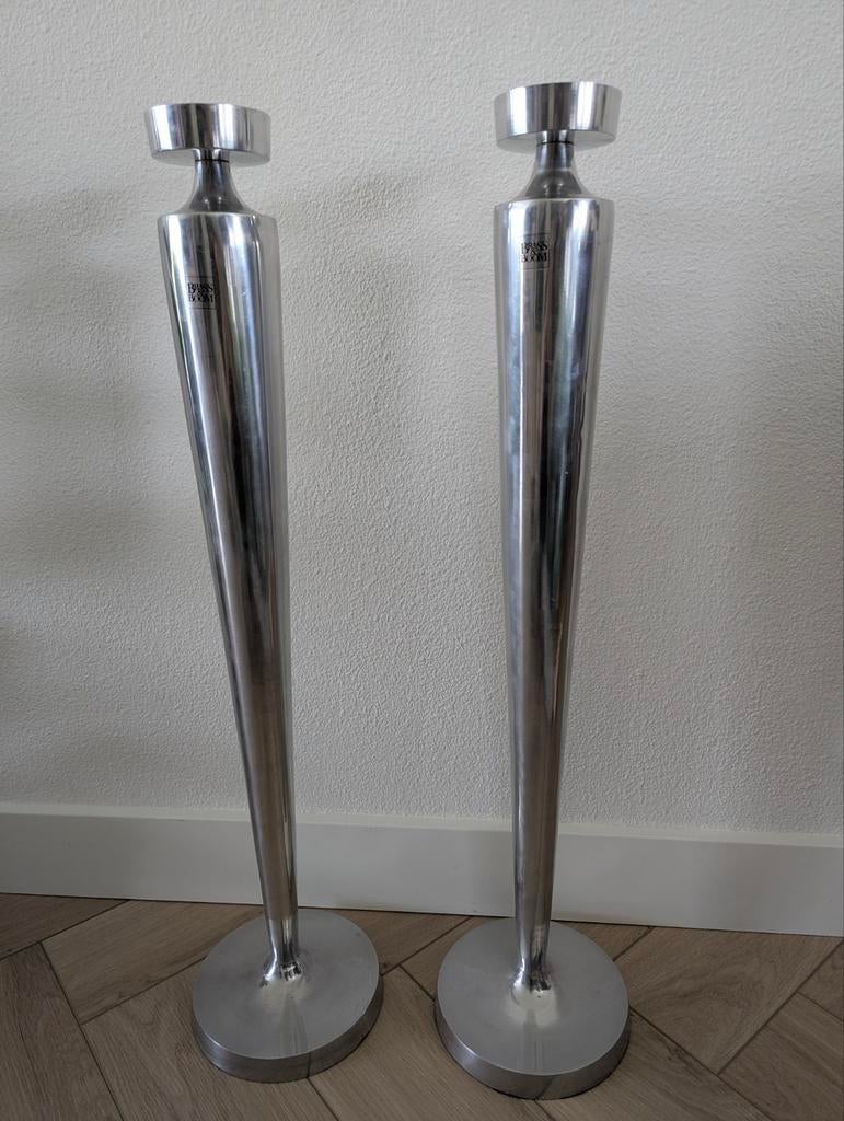 Hoge metalen kandelaren 84 cm Brass & Boom, Huis en Inrichting, Woonaccessoires | Kandelaars en Kaarsen, Ophalen of Verzenden
