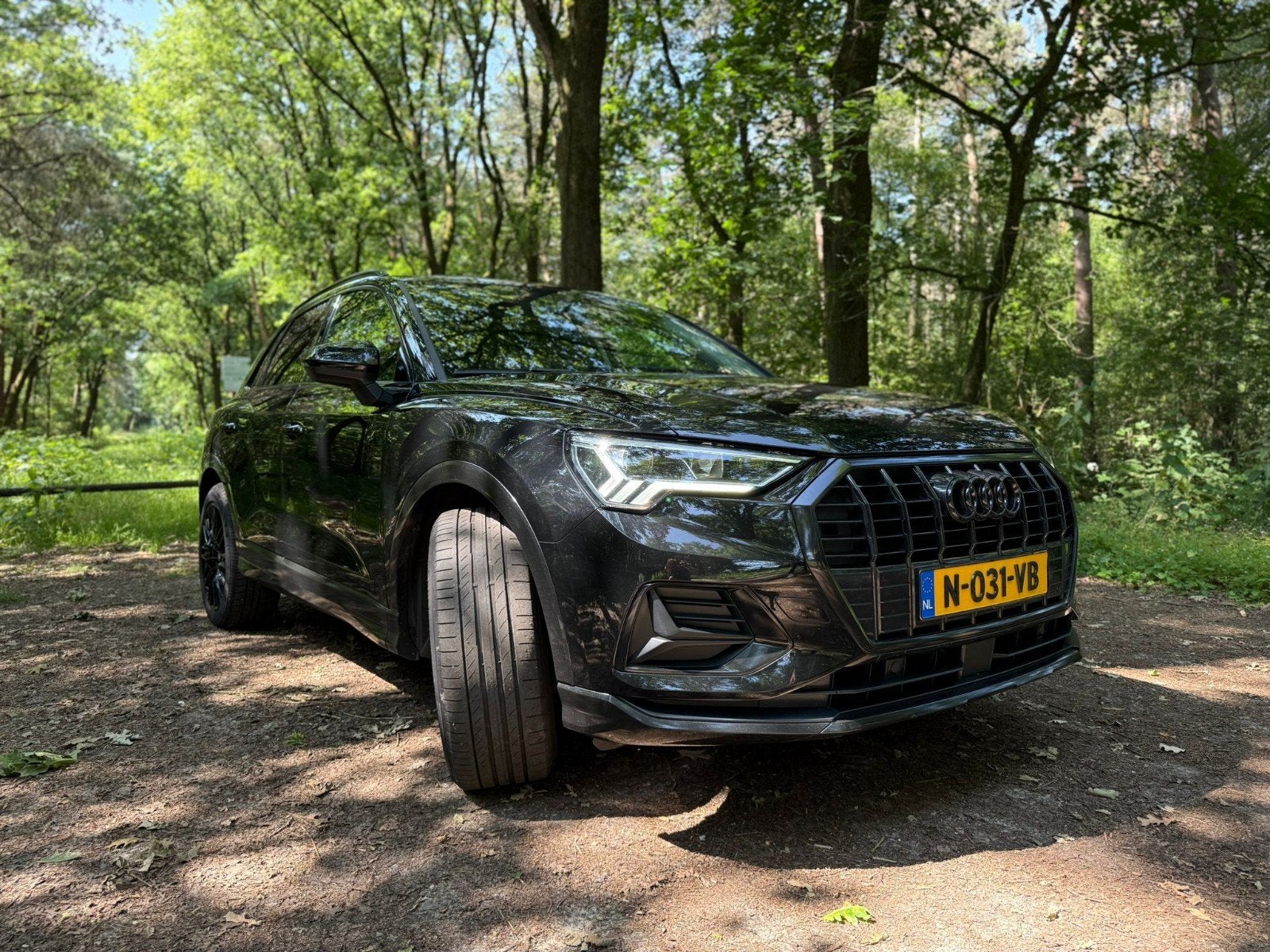 Audi Q3 35 Tfsi 150pk S Tronic 2021 Zwart, Auto's, Audi, Particulier, Q3, Hybride Elektrisch/Benzine, B, SUV of Terreinwagen, Automaat