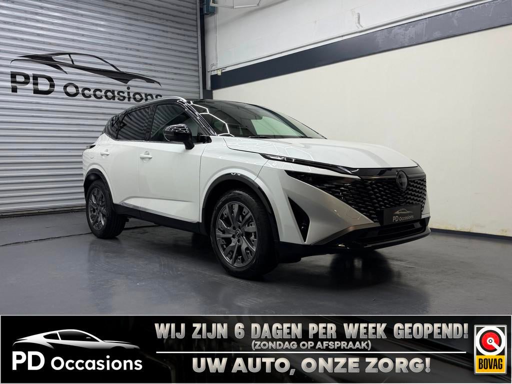 Nissan Qashqai 1.3 MHEV Xtronic Tekna Plus - HUD - Massage -, Zwart, 4 cilinders, Wit, Origineel Nederlands
