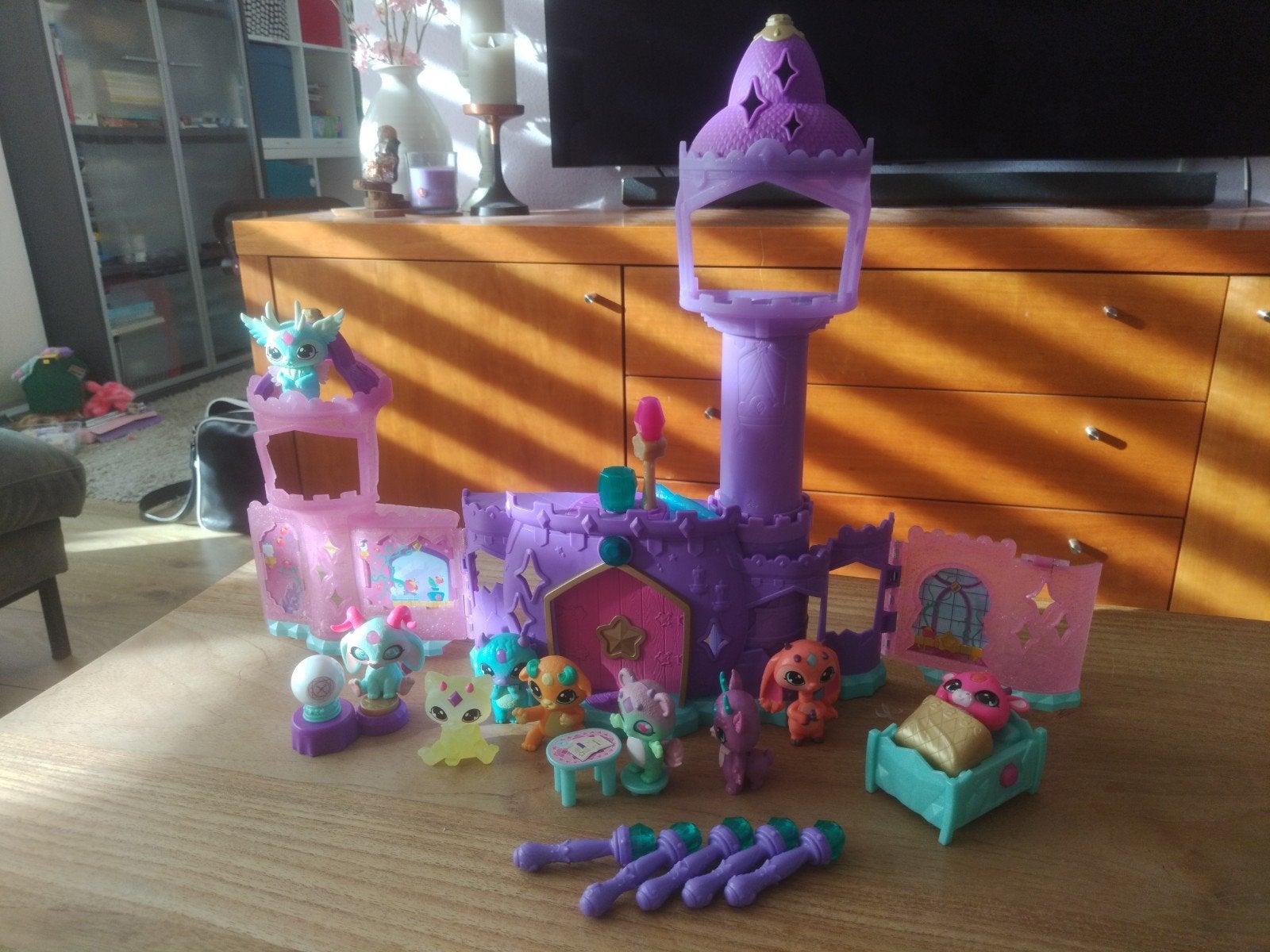 Shimmer en Shine Kasteel met figuren en accessoires, Ophalen, Zo goed als nieuw, Meisje