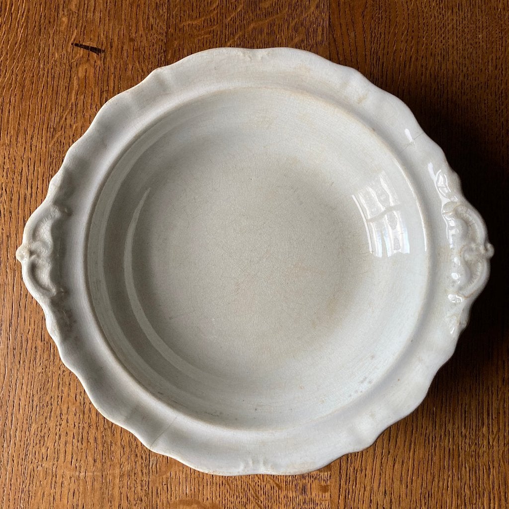 Antieke Petrus Regout & Co Maastricht schaal (diameter 33cm), Antiek en Kunst, Ophalen