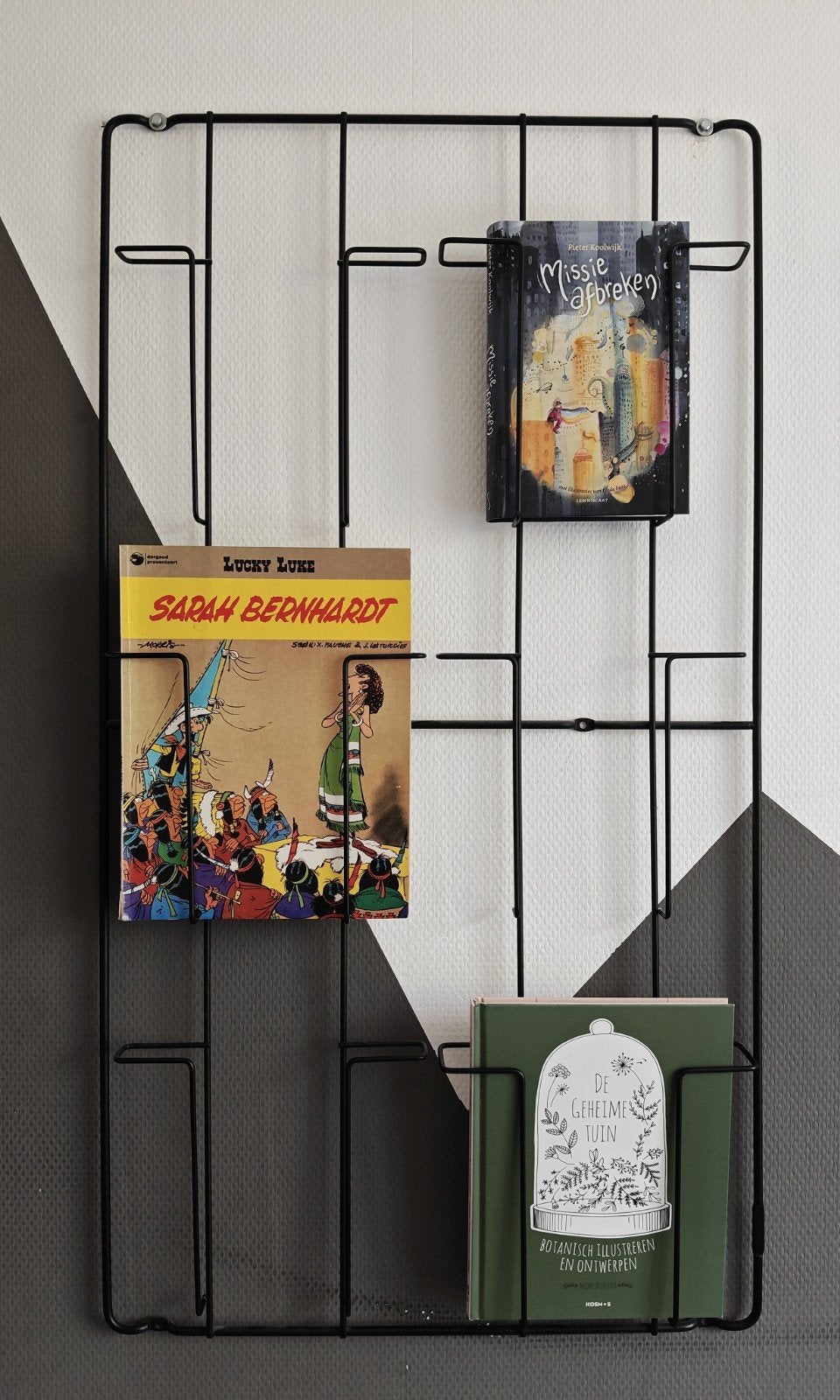 Puhlmann Card Frame Compact wandrek - Zwart metaal, Huis en Inrichting, Woonaccessoires | Wandplanken en Boekenplanken, Ophalen